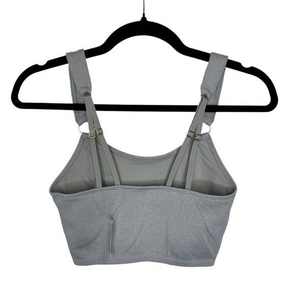 Aerie Ribbed Bra Grey - Picture 3 of 12